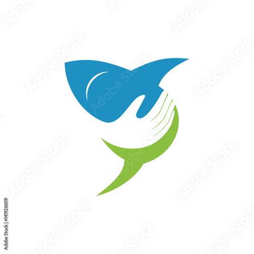 Save Shark Illustration