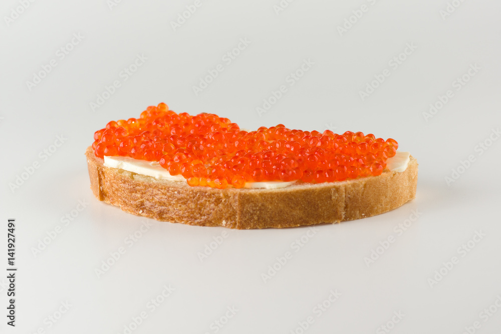 sandwich with caviar sandwich with caviar