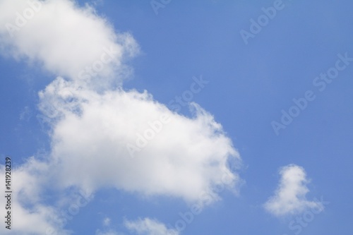 blue sky with big cloud, art of nature beautiful and copy space for add text © pramot48