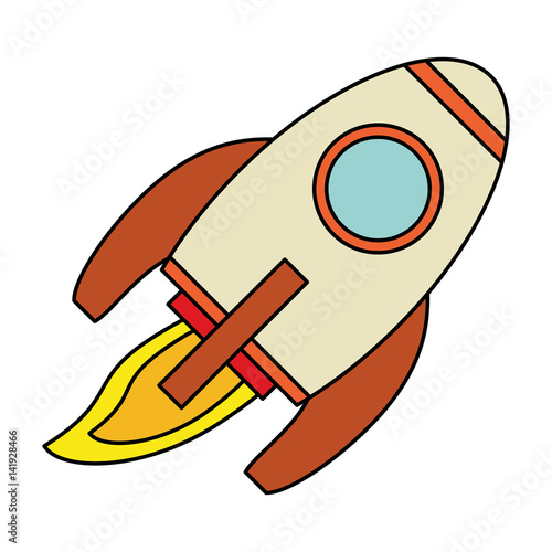rocket launch spaceship technology vector illustration eps 10
