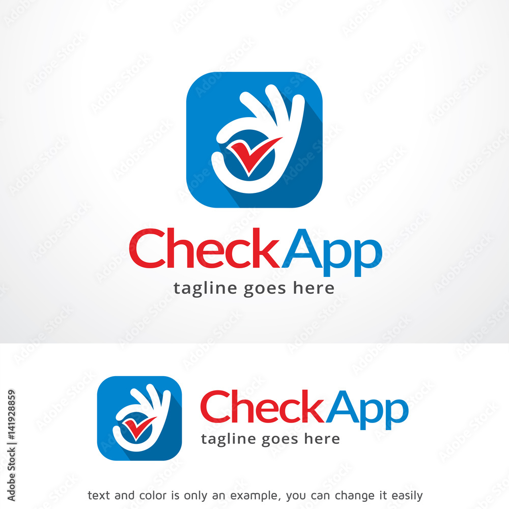 Check App Logo Template Design Vector, Emblem, Design Concept, Creative Symbol, Icon