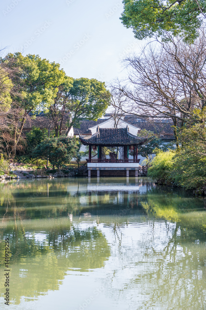 Humble Administrator's Garden, the largest garden in Suzhou, China. UNESCO heritage site. Humble Administrator's Garden, the largest garden in Suzhou, China. UNESCO heritage site.