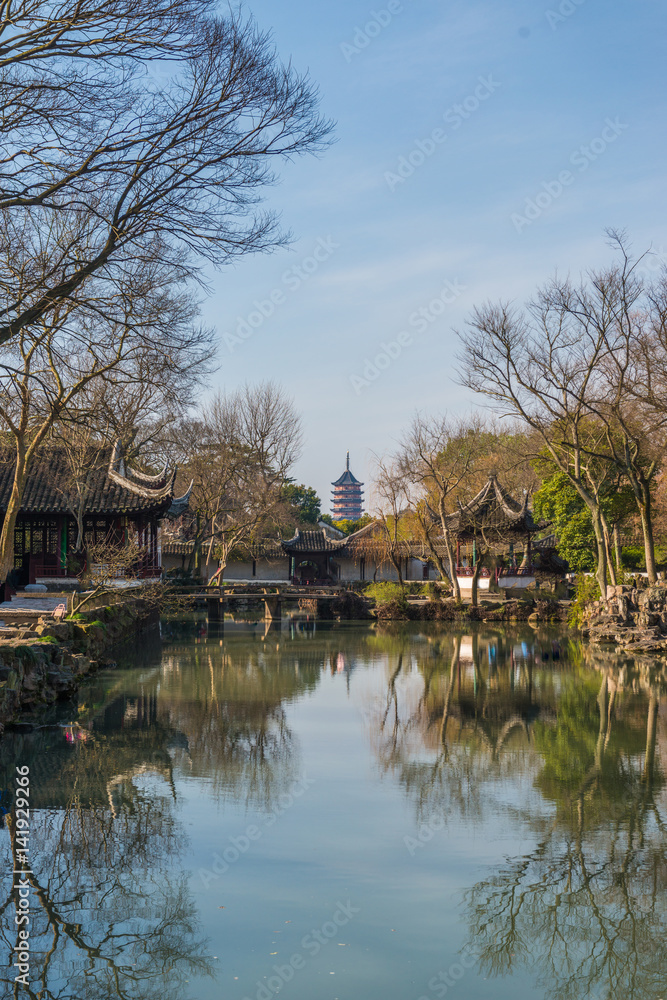 Humble Administrator's Garden, the largest garden in Suzhou, China. UNESCO heritage site. Humble Administrator's Garden, the largest garden in Suzhou, China. UNESCO heritage site.