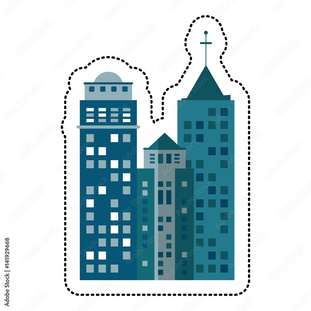 building architecture modern skyscraper vector illustration eps 10