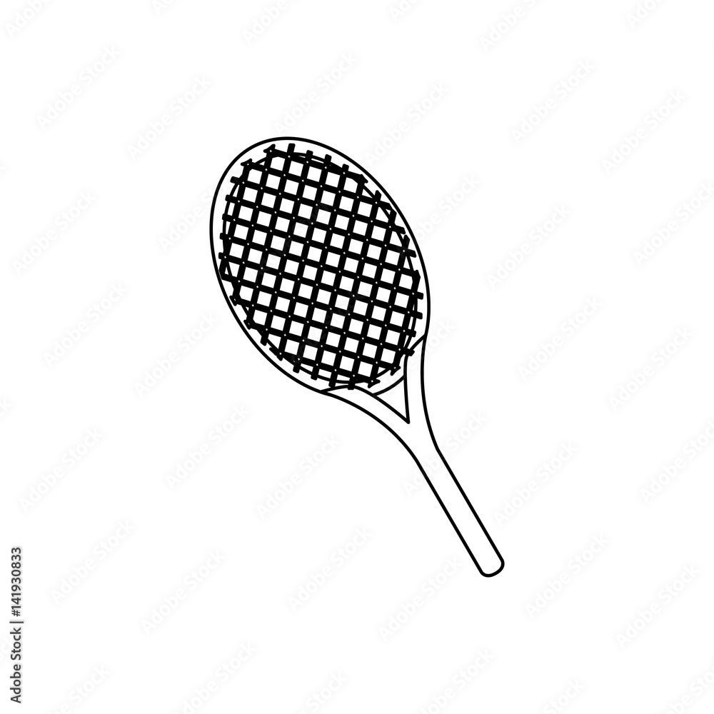 racket tennis isolated icon vector illustration design racket tennis isolated icon vector illustration design