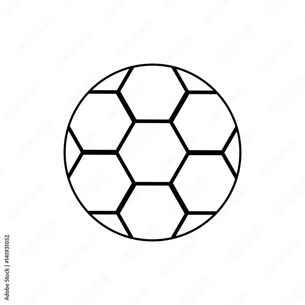 Fototapeta premium balloon soccer isolated icon vector illustration design