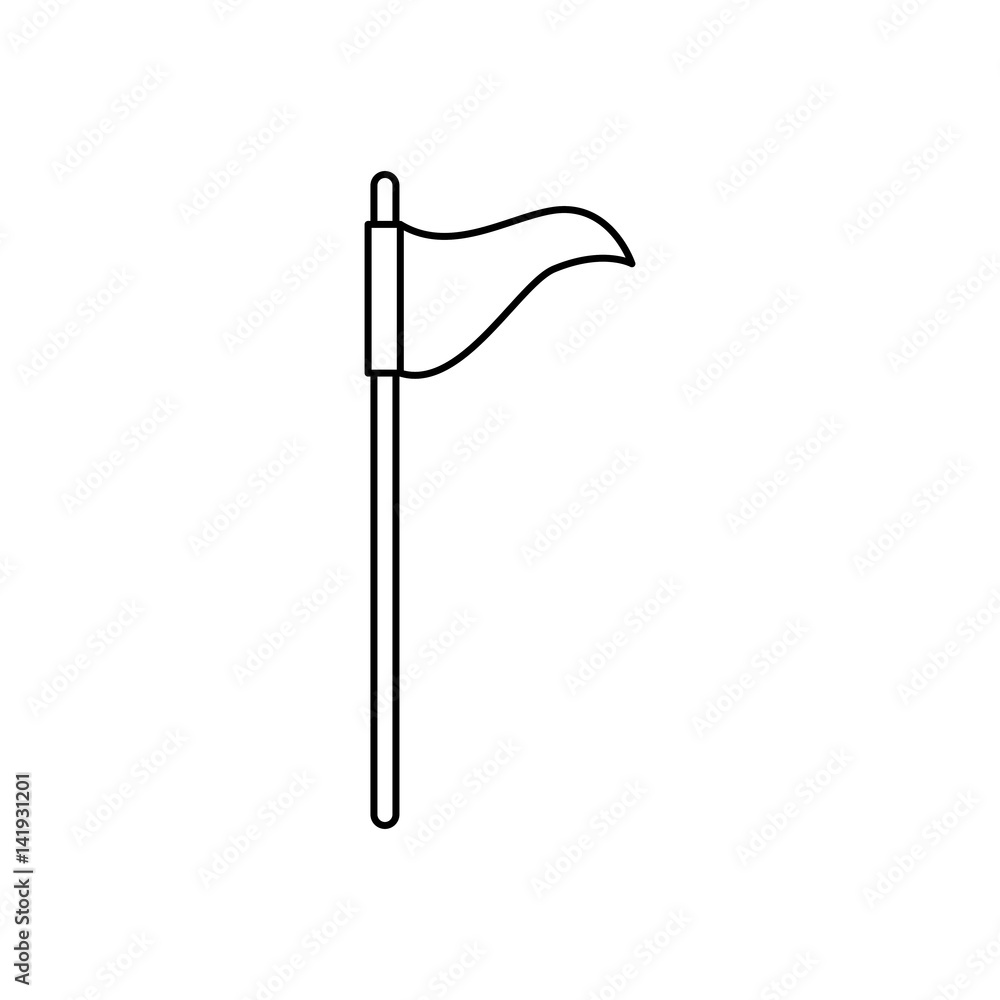 golf flag isolated icon vector illustration design golf flag isolated icon vector illustration design