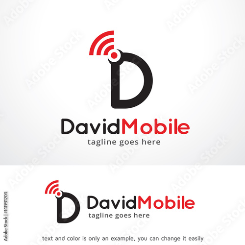 Letter D Mobile Logo Template Design Vector, Emblem, Design Concept, Creative Symbol, Icon