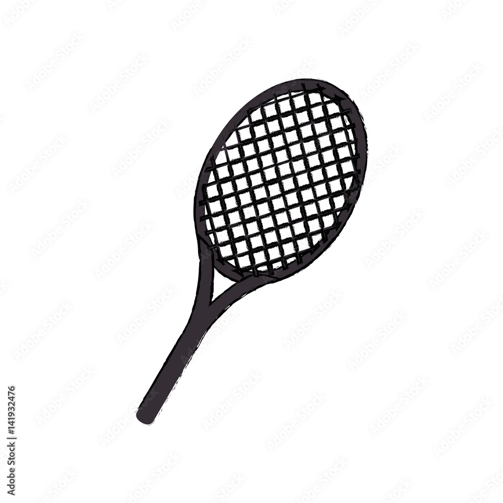 racket tennis isolated icon vector illustration design