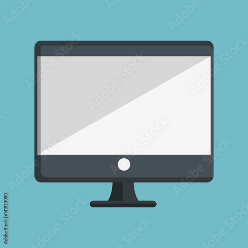 monitor computer desktop icon vector illustration design
