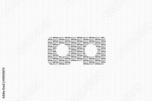 Virtual reality glasses. Vector illustration. 