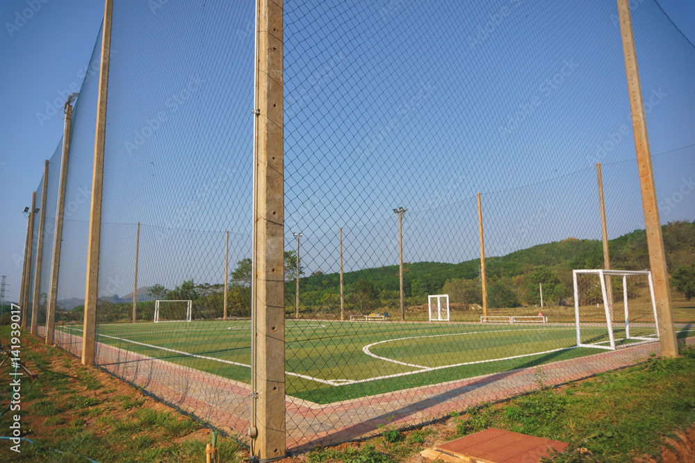Fototapeta premium Futsal or small soccer, football court