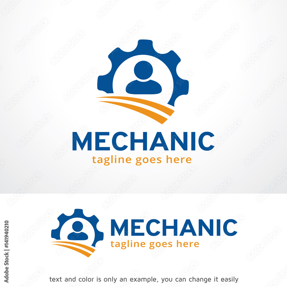 Mechanic Logo Template Design Vector, Emblem, Design Concept, Creative Symbol, Icon