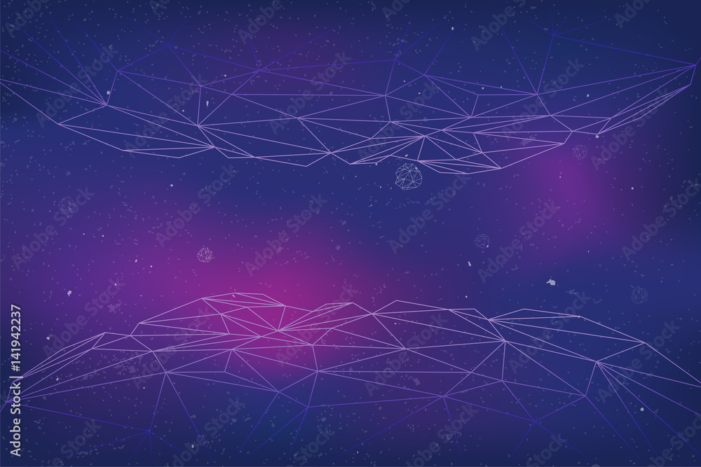 Abstract vector background of geometry shape and connected line link and middle space for text. Abstract vector background of geometry shape and connected line link and middle space for text.