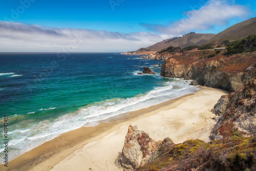 California beach - Pacific coastline.
