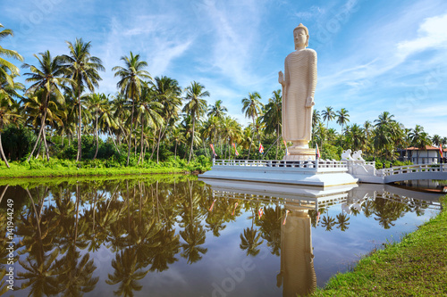 The famous Tsunami Memorial Statue, located in Peraliya village, next to Hikkaduwa, Sri Lanka.