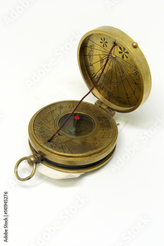 Antique old compass