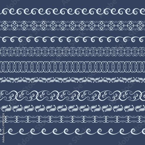 Traditional East style, ornamental floral elements. Mehndi pattern.