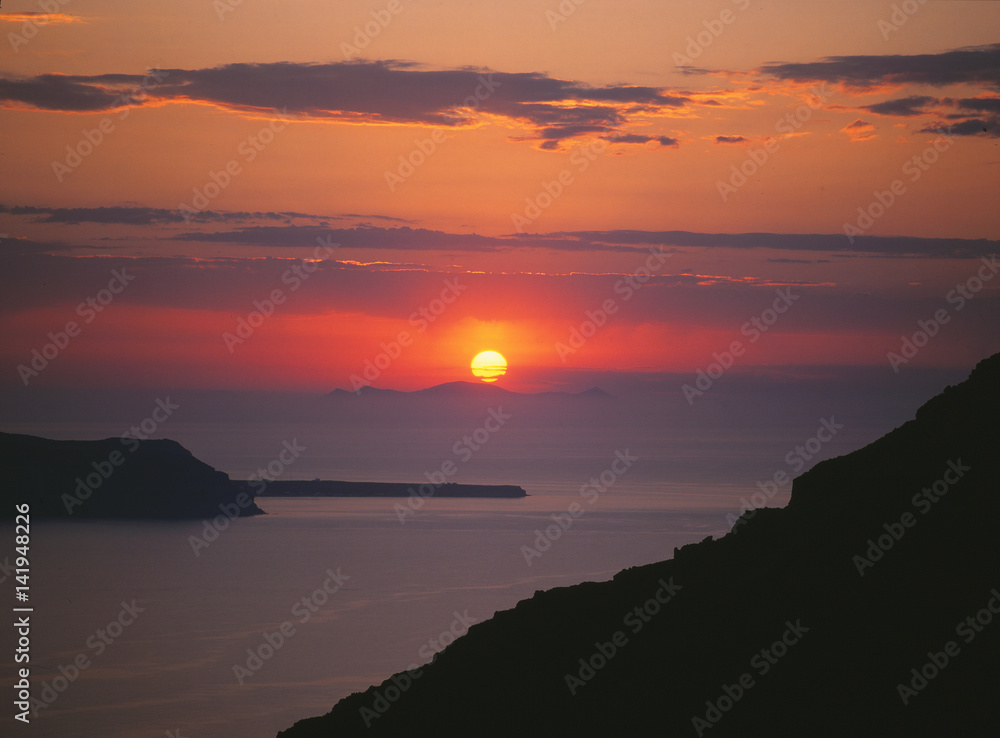 Sonnenuntergang auf Santorin Sonnenuntergang auf Santorin