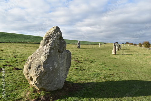 Ancient Neolithic Avebury Standing Stones England photo