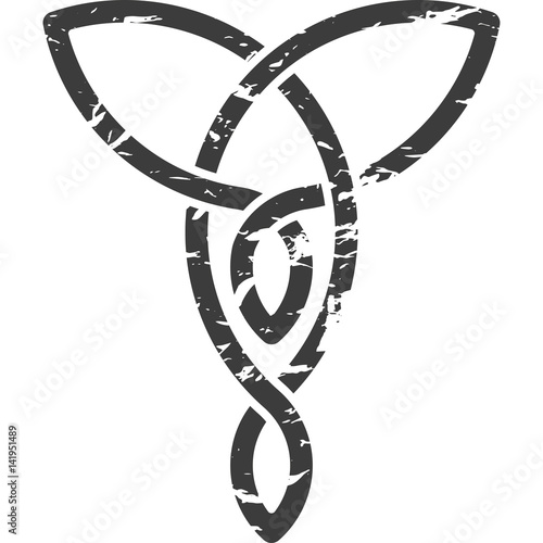 Monochrome Celtic pattern. Pattern for Scandinavian or Celtic ornament. Vector illustration