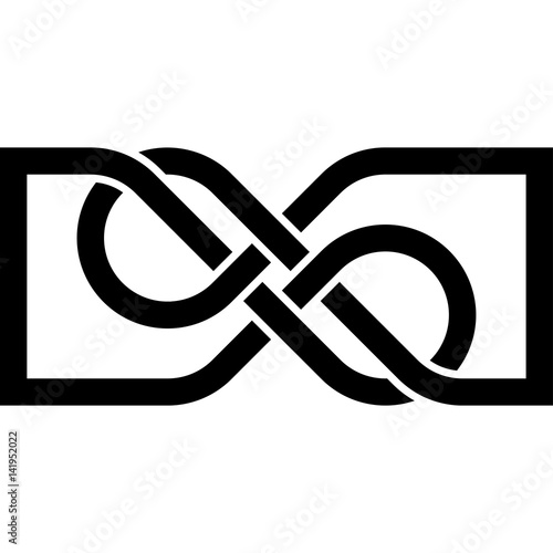 Monochrome Celtic pattern. Pattern for Scandinavian or Celtic ornament. Vector illustration