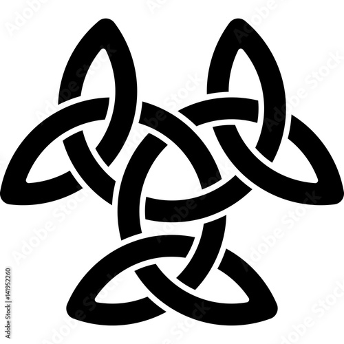 Monochrome Celtic pattern. Pattern for Scandinavian or Celtic ornament. Vector illustration