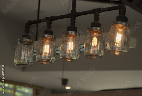 Ceiling Lamp, Made of Glass photo