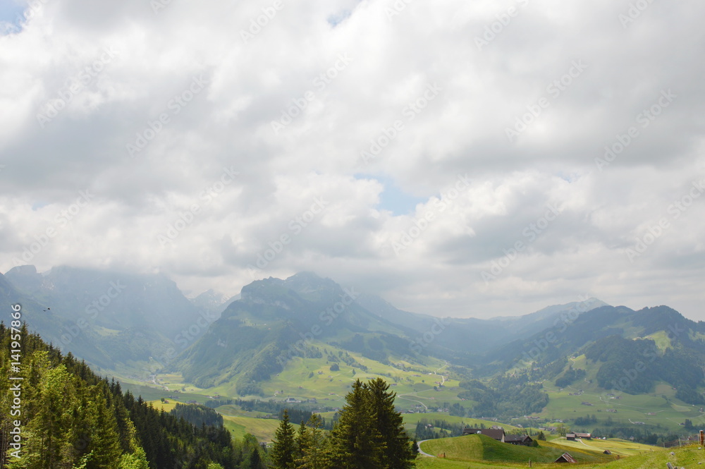 Fototapeta premium mountain landscape in Appenzell Switzerland