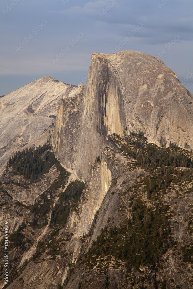 A view of Half Dome in Yosemite, California 