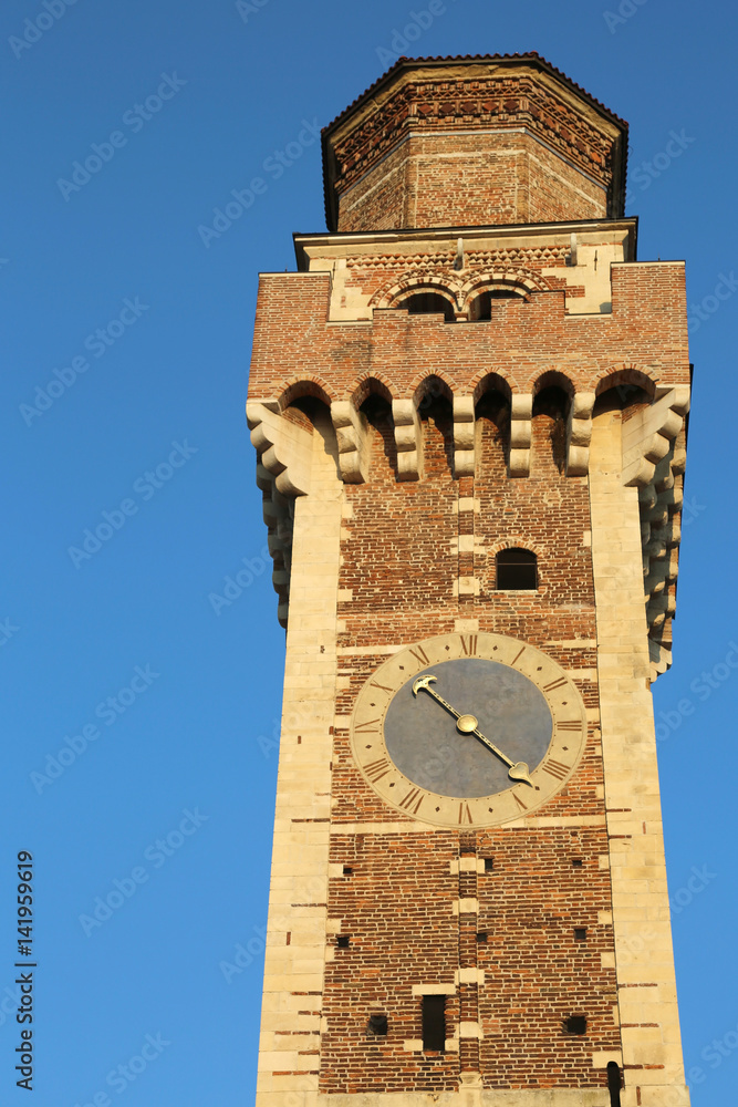 bell tower of an ancient church called Saints Felice and Fortuna