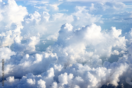 Fototapeta Naklejka Na Ścianę i Meble -  Flying above the clouds. view from the airplane