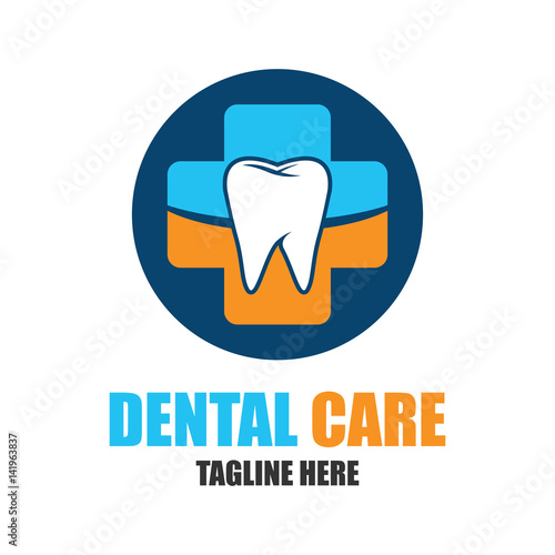 teeth for dentistry / stomatologist / dental clinic logo. flat vector illustration