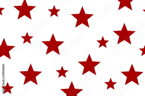 Illustration of red stars on a white background