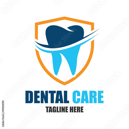 teeth for dentistry / stomatologist / dental clinic logo. flat vector illustration