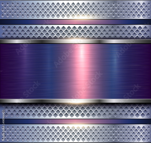 Background metallic silver purple