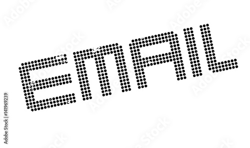 Email rubber stamp. Grunge design with dust scratches. Effects can be easily removed for a clean, crisp look. Color is easily changed.