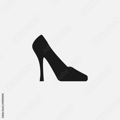 High heel shoe icon Vector.