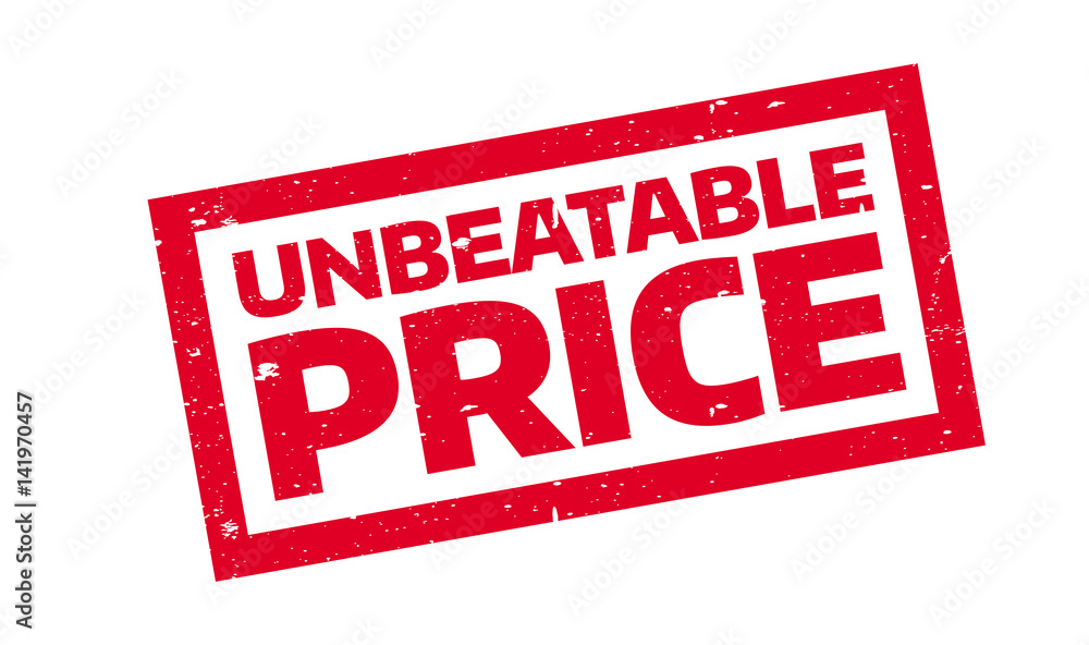 Unbeatable Price rubber stamp. Grunge design with dust scratches. Effects can be easily removed for a clean, crisp look. Color is easily changed. Unbeatable Price rubber stamp. Grunge design with dust scratches. Effects can be easily removed for a clean, crisp look. Color is easily changed.