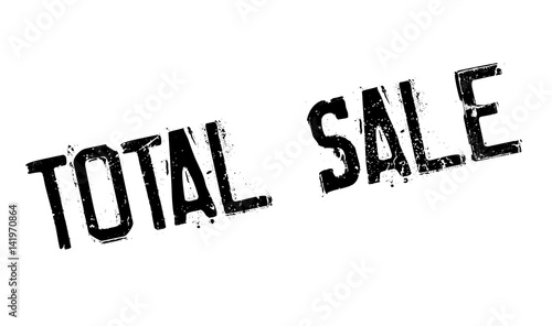 Total Sale rubber stamp. Grunge design with dust scratches. Effects can be easily removed for a clean, crisp look. Color is easily changed.