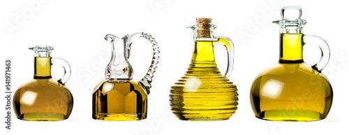 Variety of extra virgin olive oils isolated