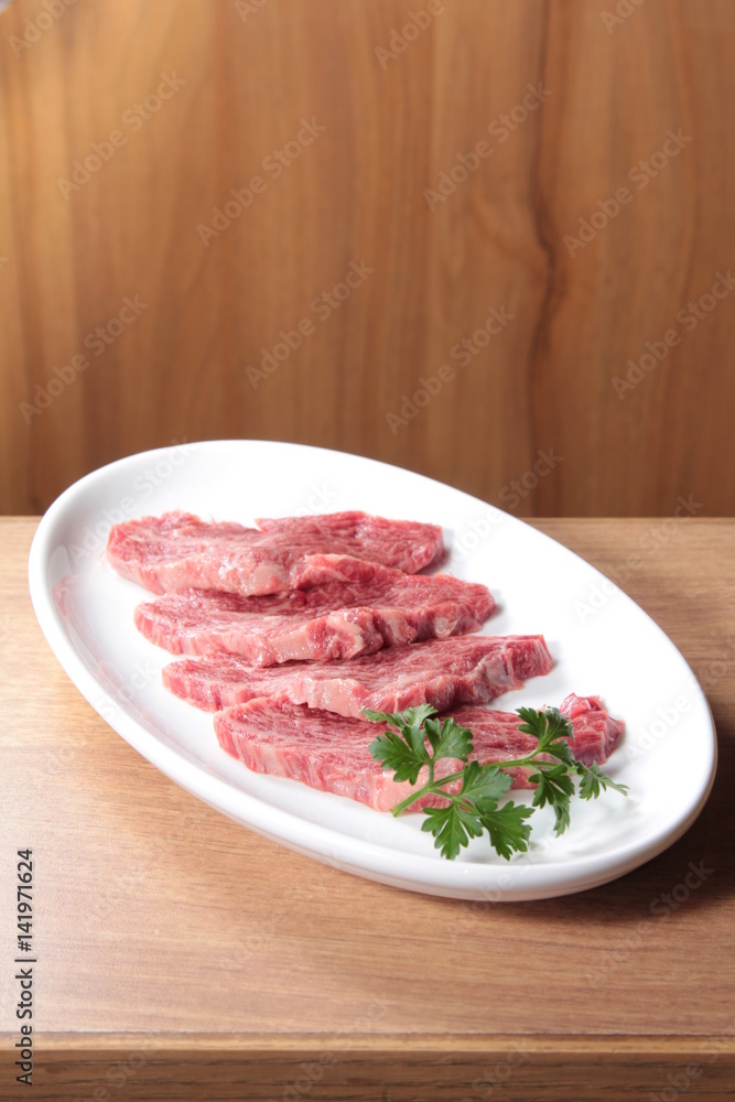 raw beef