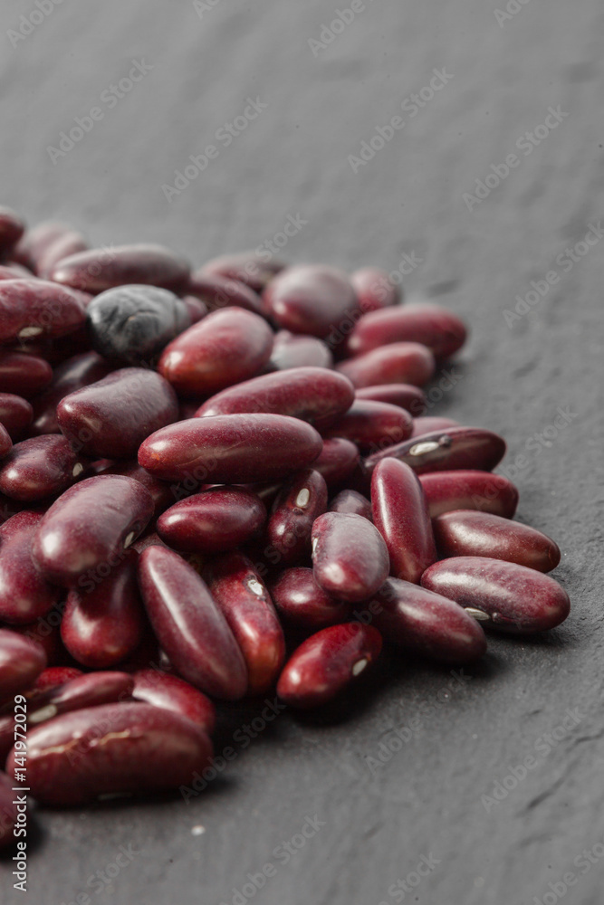 red beans on the black table red beans on the black table