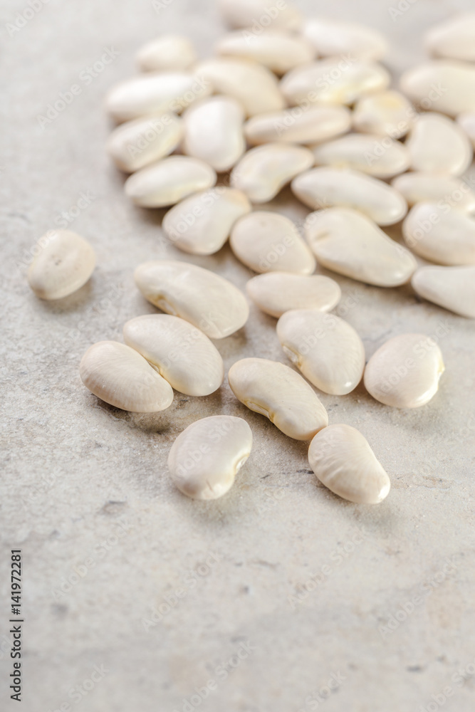 white beans on the table