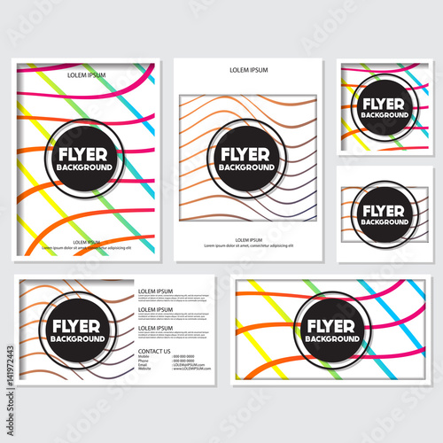 fresh background flyer style background Design Template