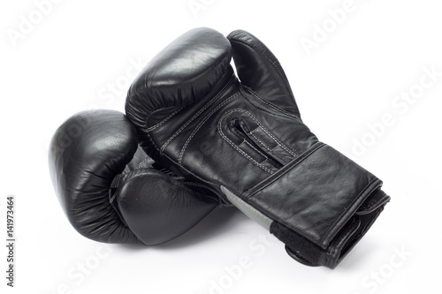 Boxing gloves close up on a white background © fotofabrika