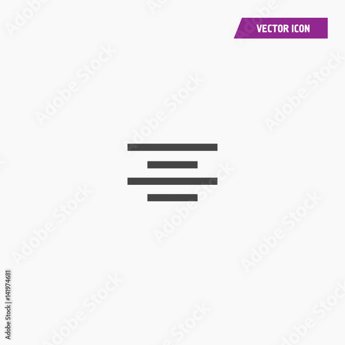 Text align Icon Vector illustration