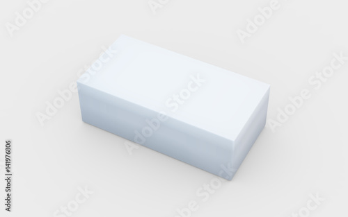 solid pure white box