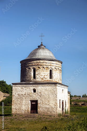 St. Nicholas Church close up in the sunny September afternoon. Ivangorod fortress, Russia photo