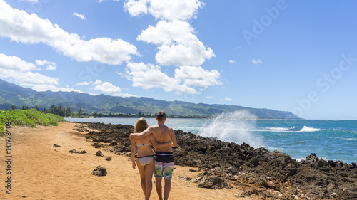 Beach couple